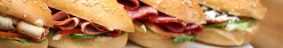 Eating Food Stand Sandwich Bakery at Nazo's Bakery restaurant in Los Angeles, CA.